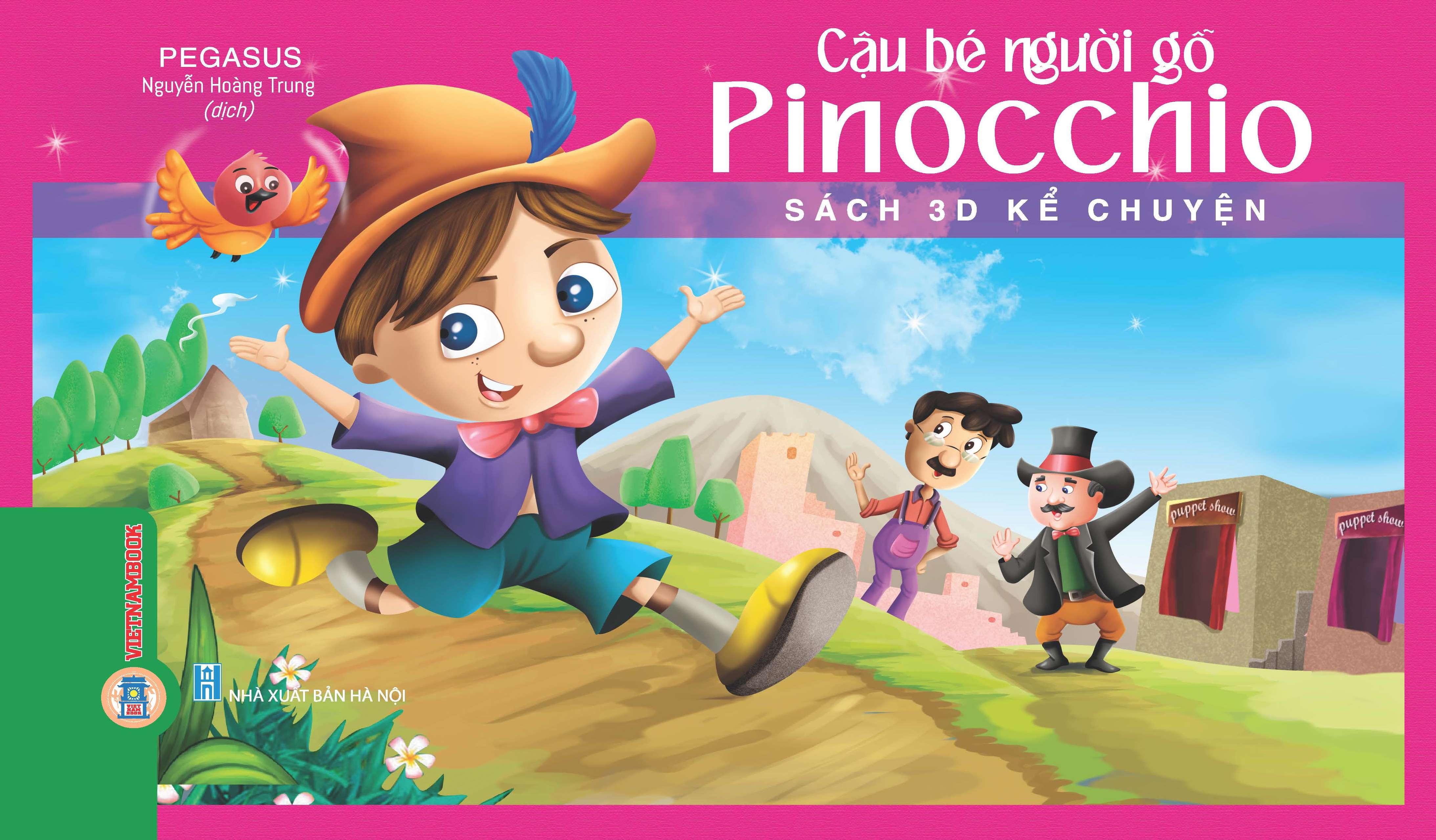 Sách 3D kể chuyện - Cậu bé người gổ Pinocchio (Bìa cứng)